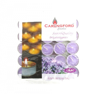 Carlingford Candles Superb Quality Nightlights Lilac 20 Pack