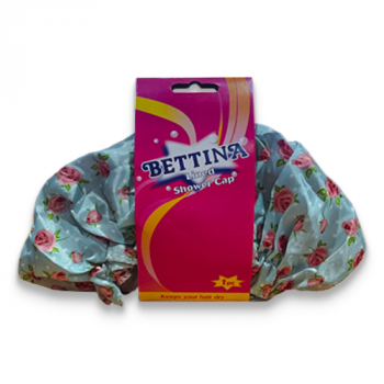 Bettina Lined Shower Cap Rose (Teal And Pink)