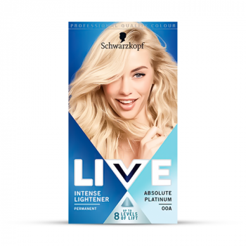 Schwarzkopf Live Intense Lightener Permanent Hair Dye - Absolute Platinum 00A