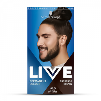 Schwarzkopf Live Intense Colour Permanent Men's Hair Dye Espresso Brown 880