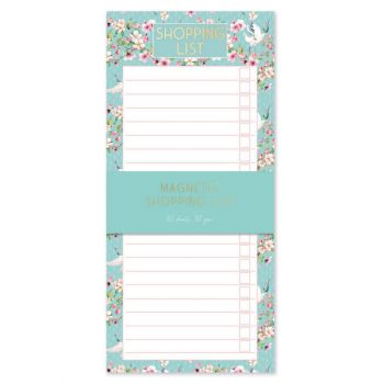 Design Group Magnetic Shopping List - Floral