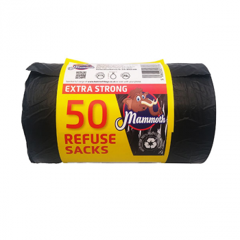 Mammoth Extra Strong Refuse Sacks 75Ltr 50 Pack
