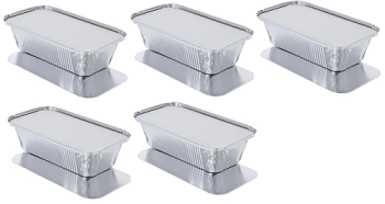 Max Aluminium Containers & Lids 5 Pack