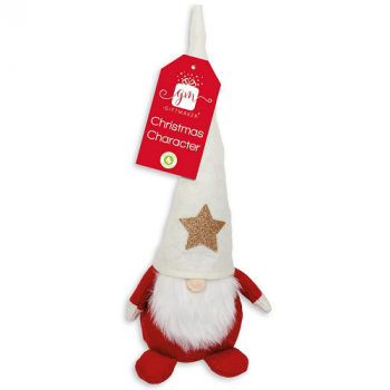 Medium Novelty Red & White Christmas Gonk Door Stop 40cm