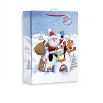 Santa Igloo Medium Gift Bag