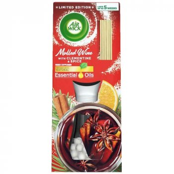 Air Wick Reed Diffuser Natural Oil Warm Mulled Wine Fragrance 42ml