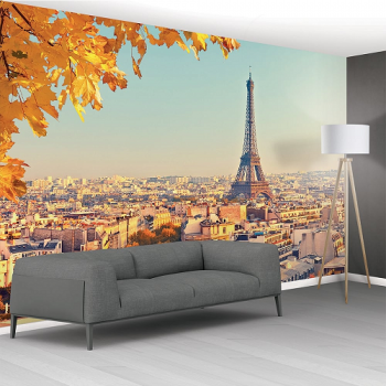 1Wall Eiffel Tower Cityscape Mural Wallpaper 366cm x 253cm