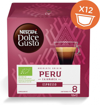 NESCAFE Dolce Gusto Peru Cajamarca Espresso Coffee Pods 12 Cups