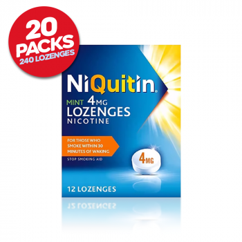 NiQuitin Mint Lozenges 4mg (20x 12 Pks, 240 Count)