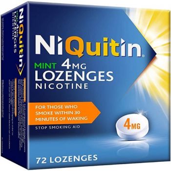 NiQuitin 4mg Nicotine Mint Lozenges 72 Pack