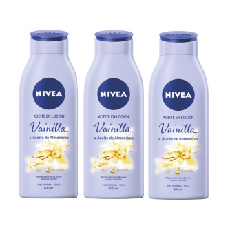 Nivea Oil In Lotion Vanilla & Almond Oil 3 x 400ml
