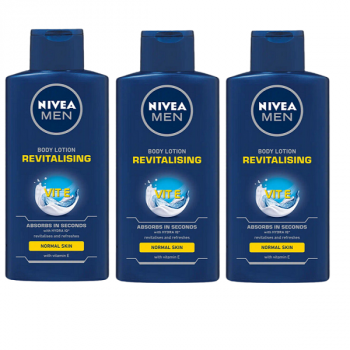 Nivea Men Body Lotion Revitalising 3 x 400ml