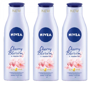 Nivea Oil In Lotion Cherry Blossom & Jojoba Oil 3 x 400ml