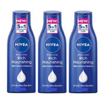 Nivea Body Lotion Rich Nourishing 3 x 400ml