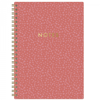 Pink & Red Animal Print Notes Spiral Bound Notebook Size - A5