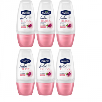 Nu Lab Bliss Roll On Pomegranate & Lotus 6 x 50ml 