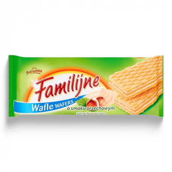 Jutrzenka Familijne Hazelnut Wafer Biscuit Snack Bar - 180g