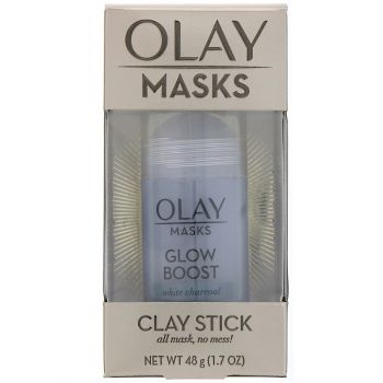 Olay Masks Glow Boost White Charcoal Clay Stick Face Mask 48g Stick