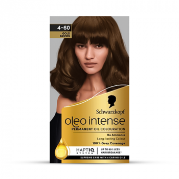 Schwarzkopf Oleo Intense 4-60 Gold Brown Permanent Hair Dye
