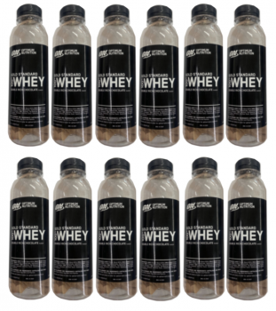 Optimum Nutrition Single Use Whey Protein Shakes Double Rich Chocolate - 12x Shakes