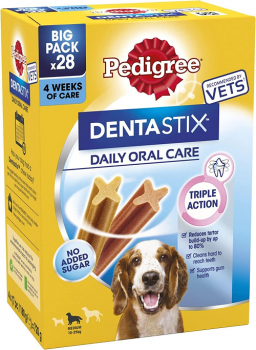 Pedigree Dentastix Daily Dental Chews For Medium Dogs (10-25kg) 35 Sticks