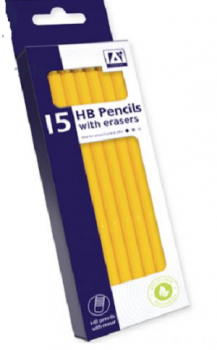 Anker Stationery 15 HB Pencils with Erasers