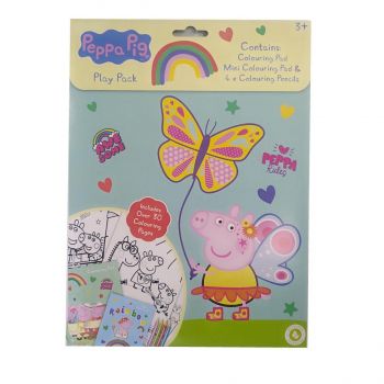 Peppa Pig Play Pack - 3 Piece Colouring Set