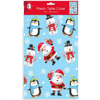 Giftmaker Kids Christmas Plastic Table Cover 120cm x 180cm