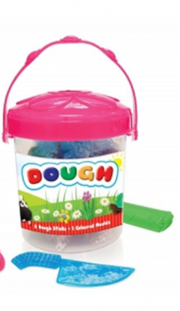 Design Group Play Dough 8 Dough Sticks & 3 Coloured Moulds (Pink)