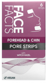 Face Facts Witch Hazel Forehead & Chin Pore Strips - 6 Strips