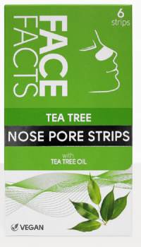Face Facts Tea Tree Nose Pore Strips - 6 Strips