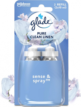 Glade Sense & Spray Refill Pure Clean Linen 2 x 18ml (Twin Pack)