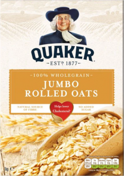 Quaker Oats Jumbo Wholegrain Rolled Oats 1kg