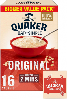 Quaker Oat So Simple Original Microwavable Porridge Oats 16 Sachets 432g