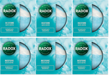 Radox Restore Bath Bomb With Eucalyptus Scent 6 x 200g