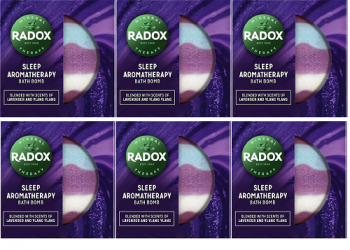 Radox Sleep Aromatherapy Bath Bomb With Lavender & Ylang Ylang Scent 6 x 200g