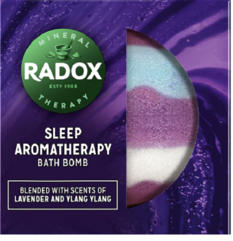 Radox Sleep Aromatherapy Bath Bomb With Lavender & Ylang Ylang Scent 200g