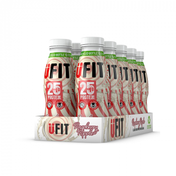 UFit 25g High Protein Shake Drink Raspberry Ripple 10 x 330ml 