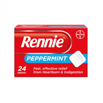 Rennie Peppermint Flavour Heartburn & Indigestion 24 Tablets