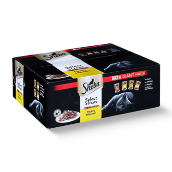 Sheba Select Slices Poultry Selection in Gravy 80x 85g
