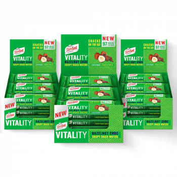 Slimfast Vitality Hazelnut Choc Crispy Snack Wafers (12x 39g) x3