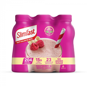 SlimFast Raspberry & White Choc Flavour Meal Shake (6 x 325ml)
