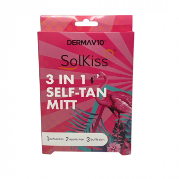 Derma V10 Solkiss 3 in 1 Self Tan Mitt 1pc