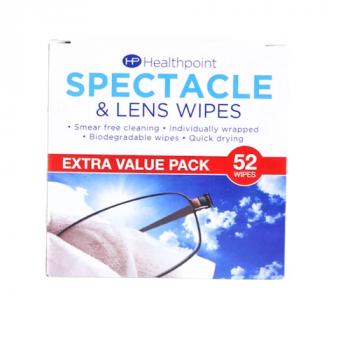 Healthpoint Spectacle & Lens 52 Wipes (x1Box)