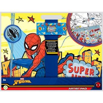 Spiderman Artist Pad - Colour in Posters, Stickers & Crayons