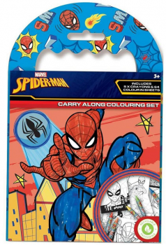 Spiderman Carry Along Colouring Set