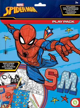 Spiderman Play Pack Colouring Pads & Colouring Pencils