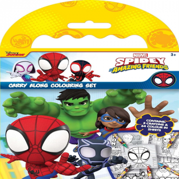 Marvel Spidey Carry Along Colouring Set 3+
