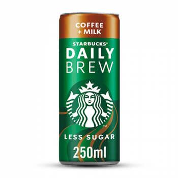 Starbucks Daily Brew Iced Coffee With Milk Can 250ml