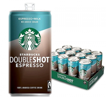 Starbucks Doubleshot Espresso No Added Sugar Iced Coffee Drink (12x 200ml)